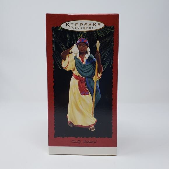 1996 Hallmark Kindly Shepherd Handcrafted Keepsake Holiday Christmas Ornament. - Picture 1 of 6